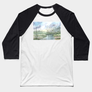 Glastonbury Tor Baseball T-Shirt